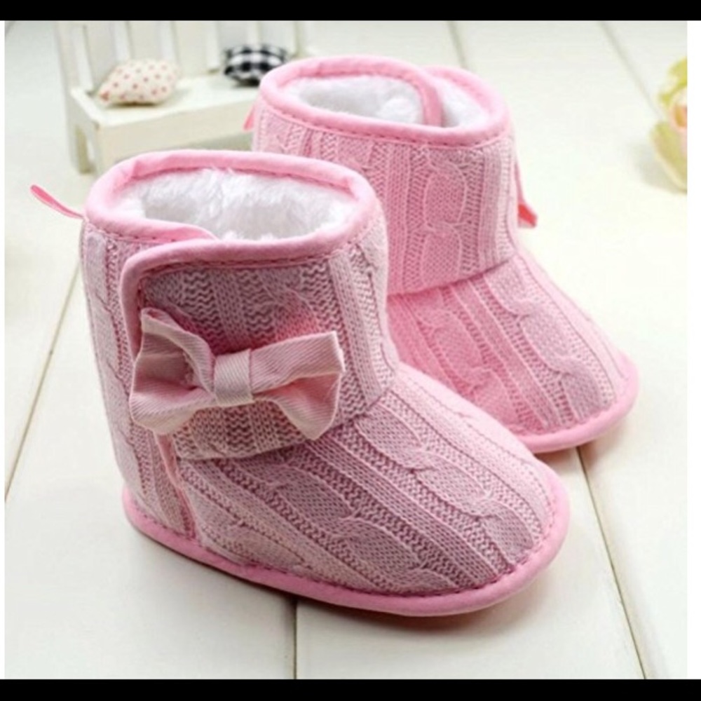 Pink Toddler Booties